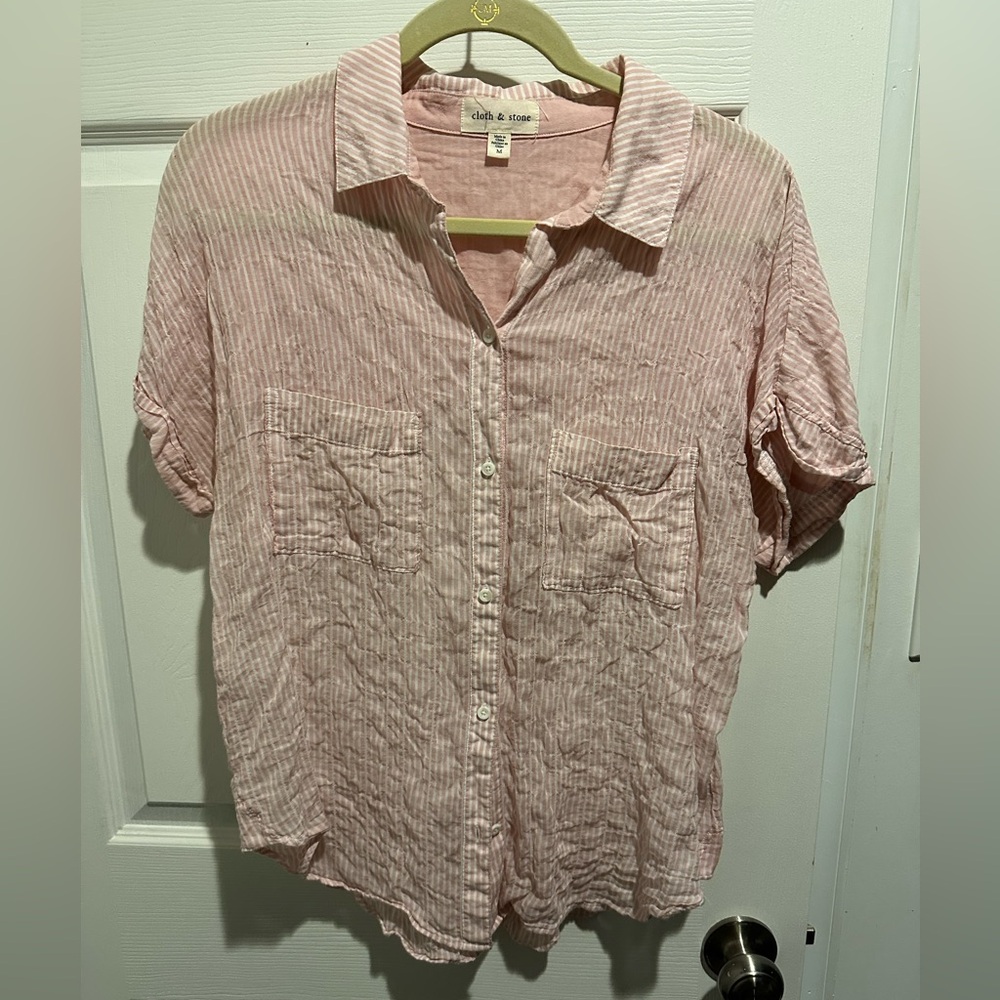 Cloth & stone half sleeve button up